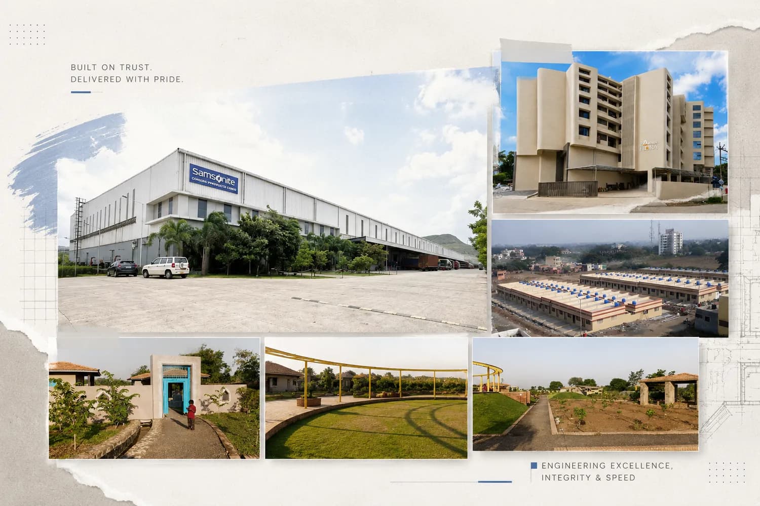 JRK Infratech industrial project — aerial view