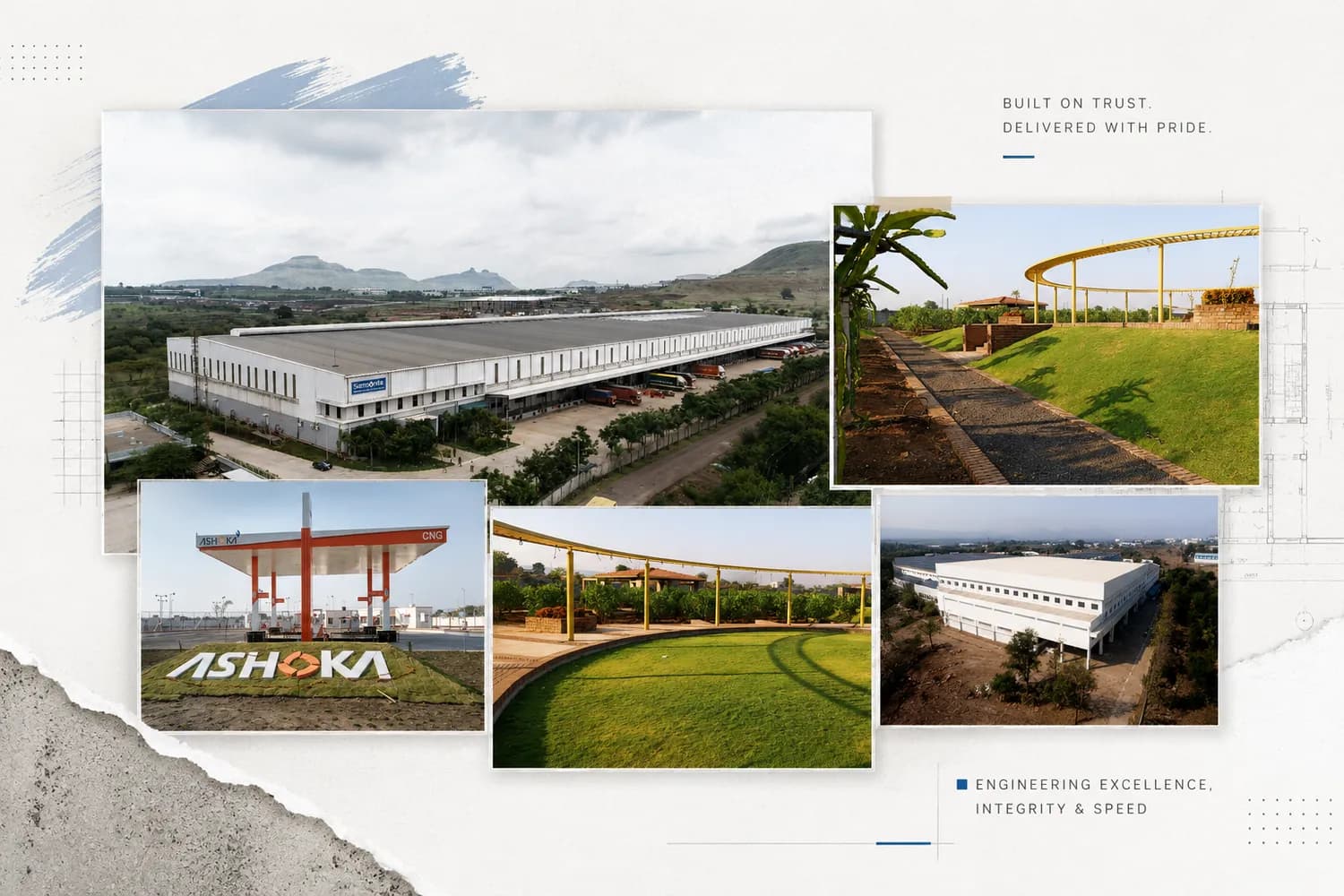 JRK Infratech industrial project — aerial view